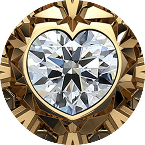 Un diamant en forme de cœur