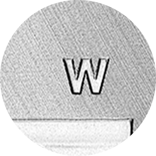 La marque d’atelier « W »