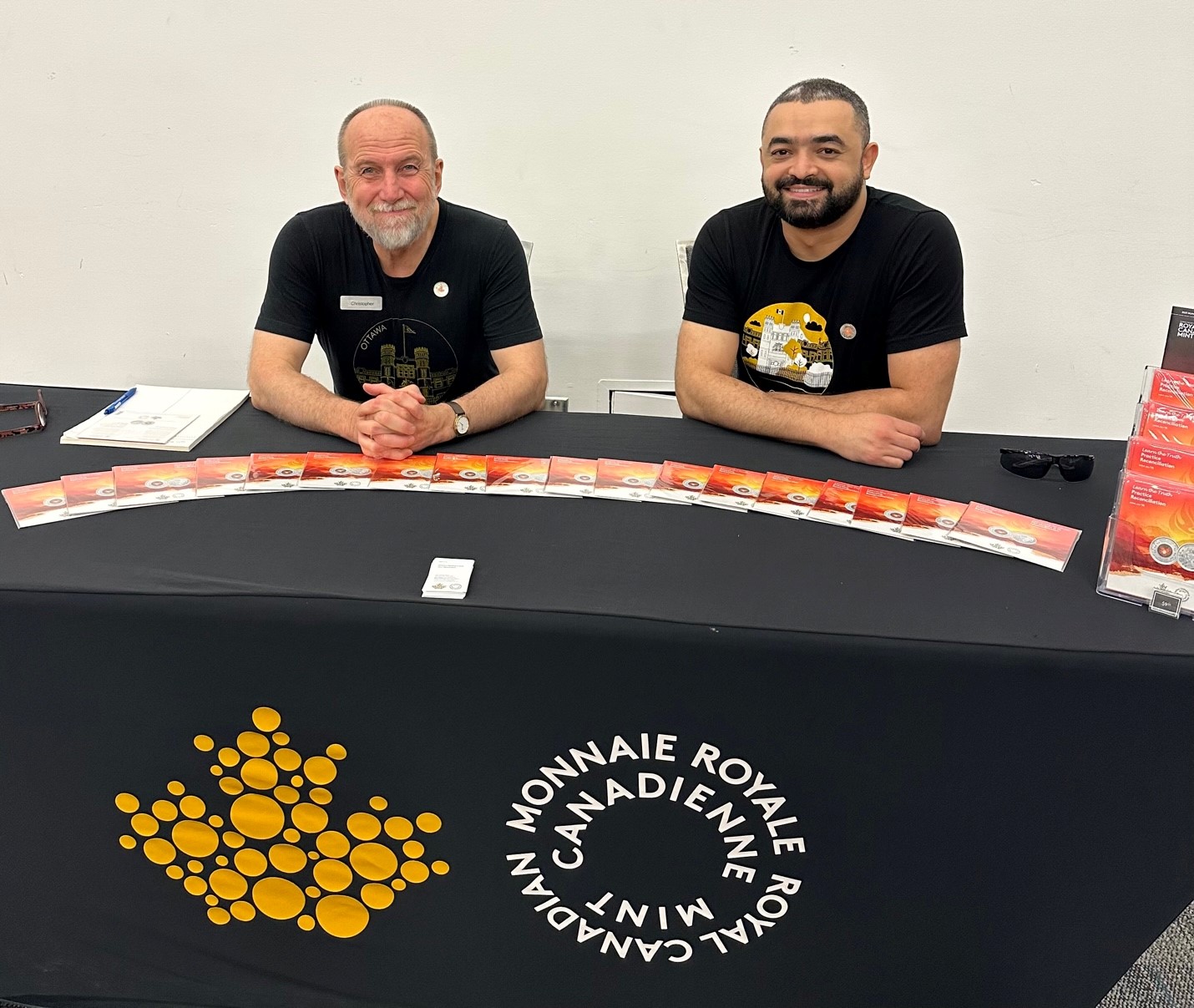 image Mint employees Christopher Ward and Salim El Rhaffari at the 2023 IHHG in Ottawa