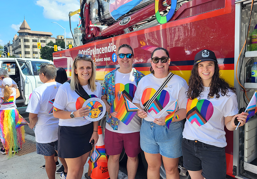 image Royal Canadian Mint employees at the Capital Pride Parade in Ottawa, August 2023