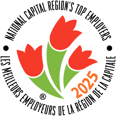 Logo du Palmarès des meilleurs employeurs de la région de la capitale nationale 2025.
