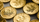 Close up of gold coins.