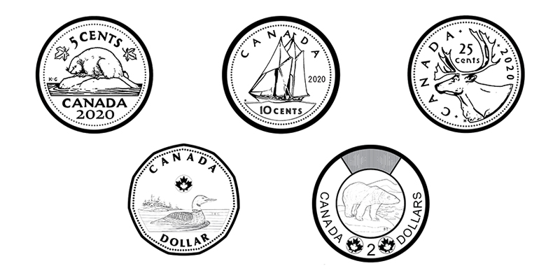 Add your creativity to Canada's circulation coins! Click on the image below to download your own coin colouring booklet.