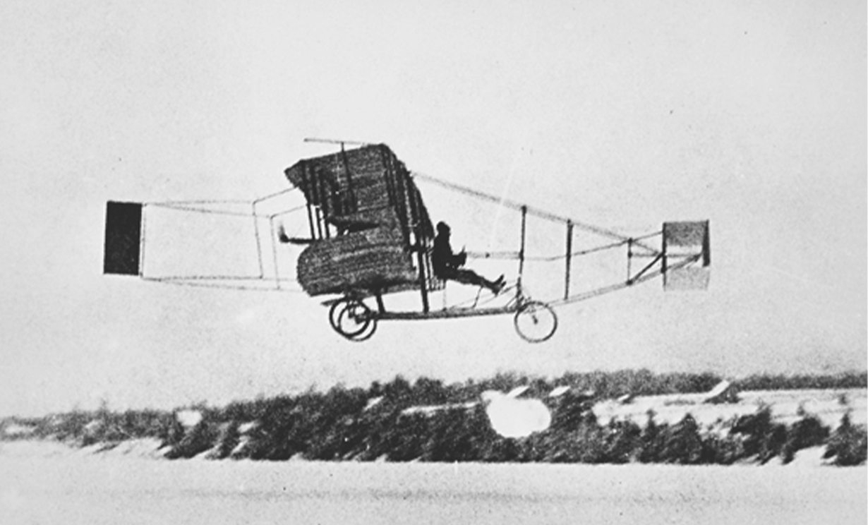 image The Silver Dart airplane in flight