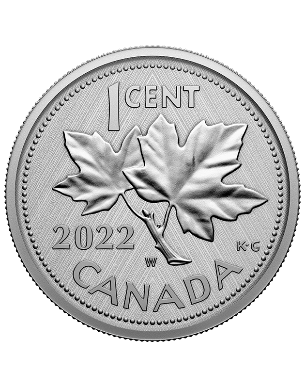 1 oz. Silver One-Cent Coin – Farewell to the Penny: W Mint Mark