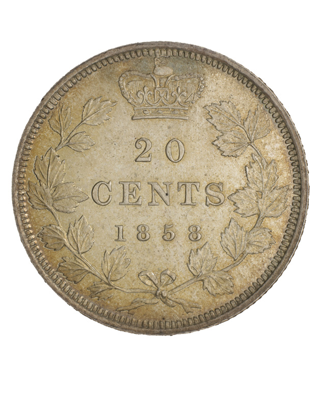 image Pièce de 20 cents 1858 (Province du Canada)