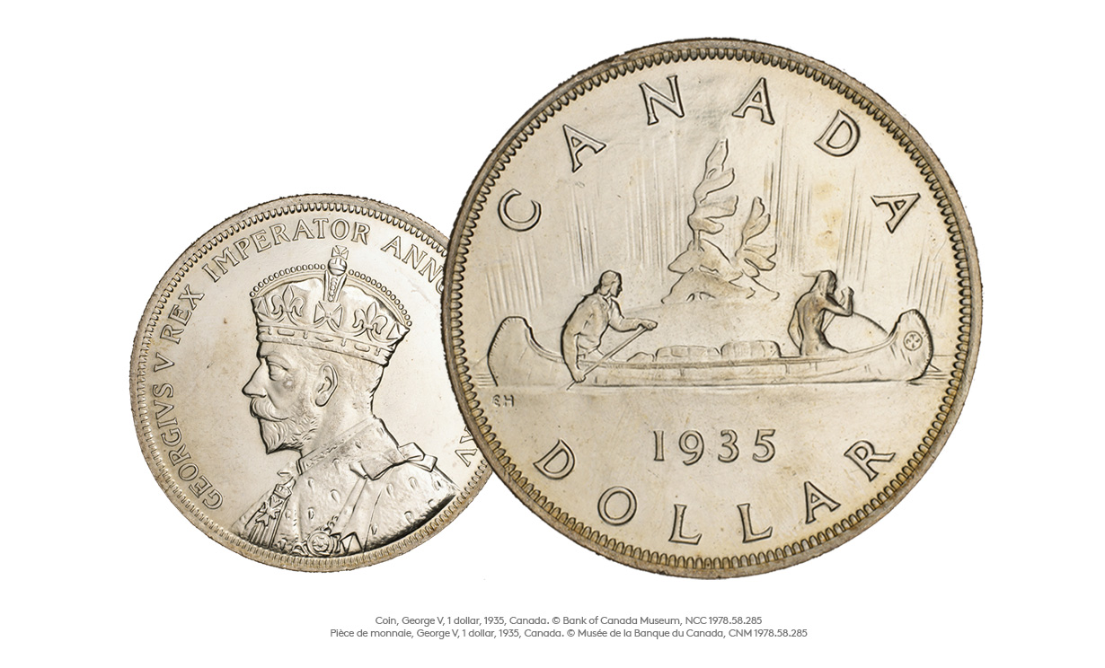 image 1935 Silver Dollar "Voyageur"