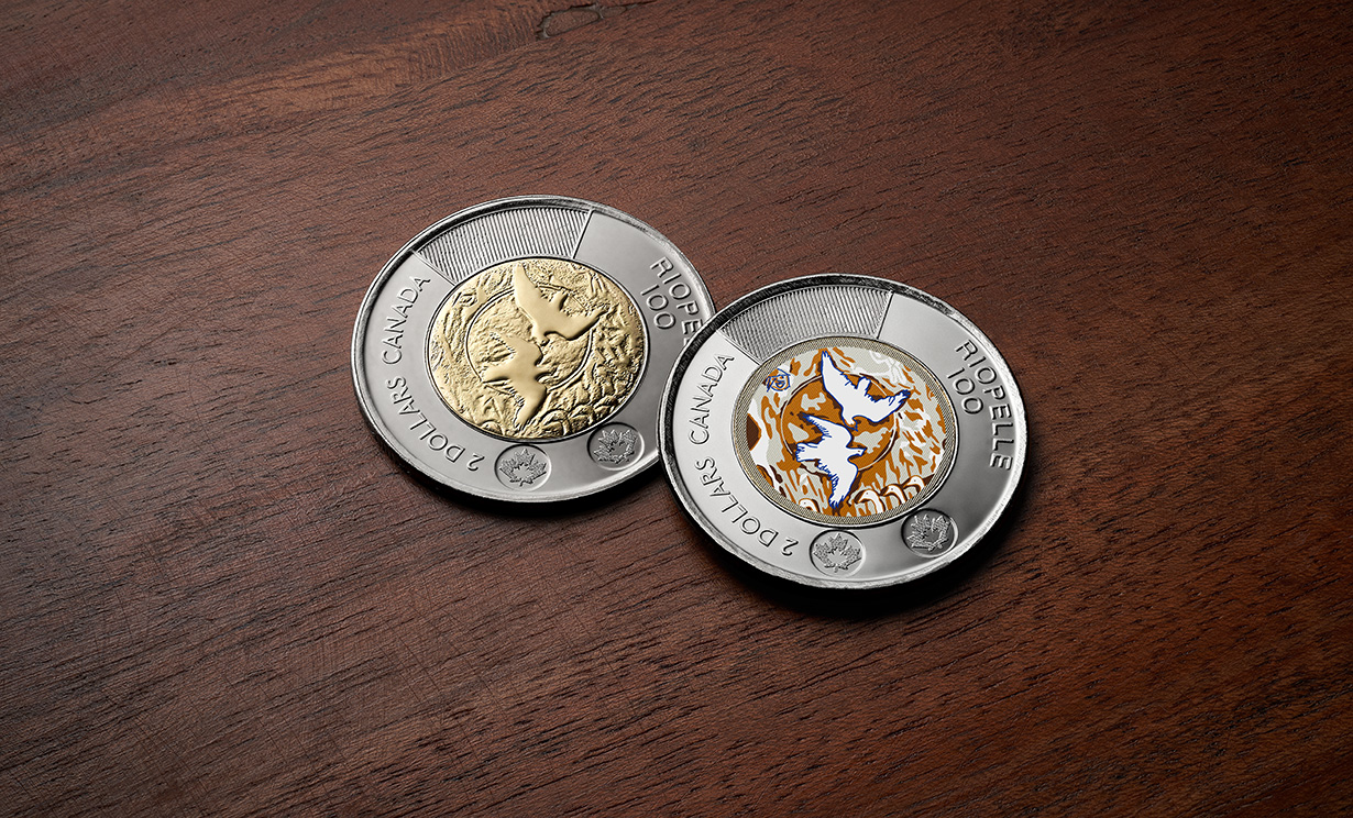 Jean Paul Riopelle $2 commemorative circulation coin