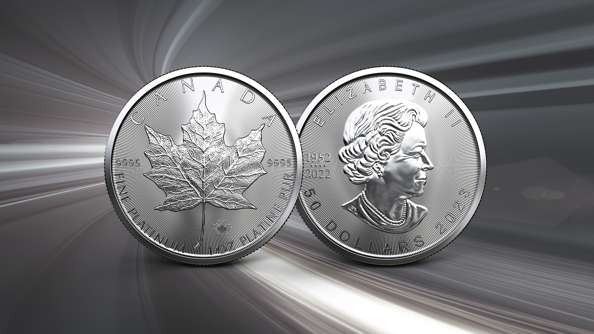 Pièce d’investissement Feuille d’érable en platine Pièce d’investissement Feuille d’érable en platine de une once de la Monnaie royale canadienne