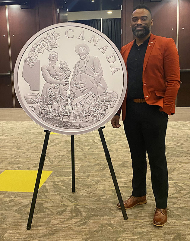 image Valentine De Landro with Commemorating Black History: Amber Valley coin