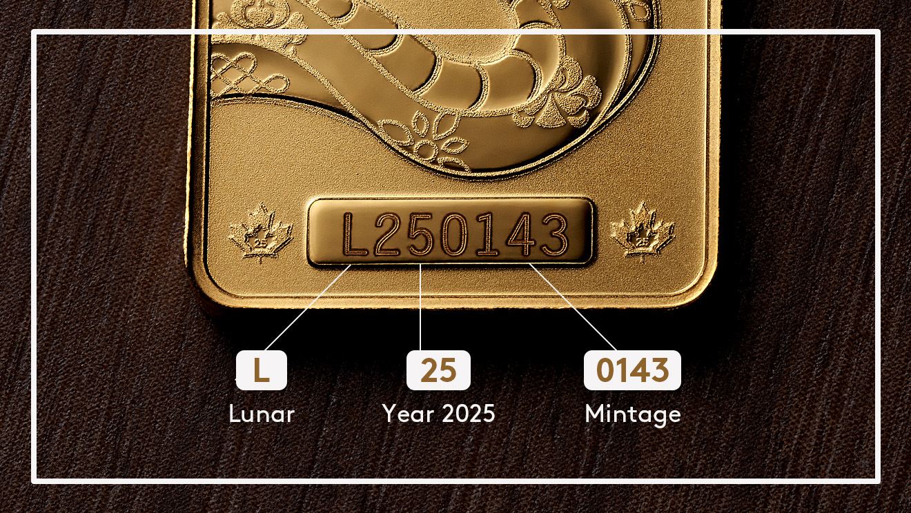 Each Premium Bullion bar is uniquely and individually serialized to identify genuine authenticity. Each Premium Bullion bar is uniquely and individually serialized to identify genuine authenticity.
