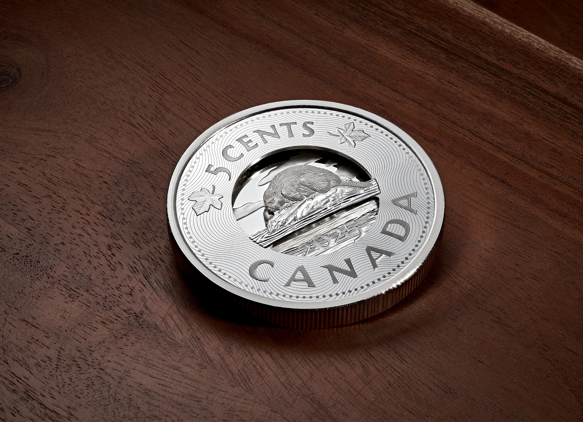 Multilayered Beaver – Fine Silver Coin Multilayered Beaver – Fine Silver Coin