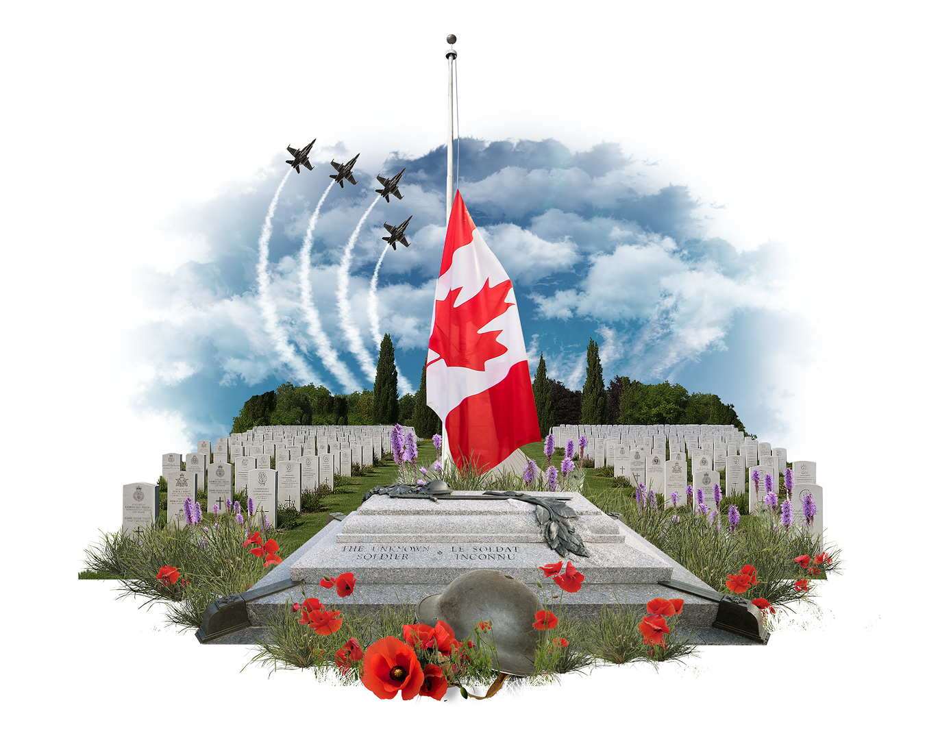 Honouring Canada's Unknown Soldier Collage
