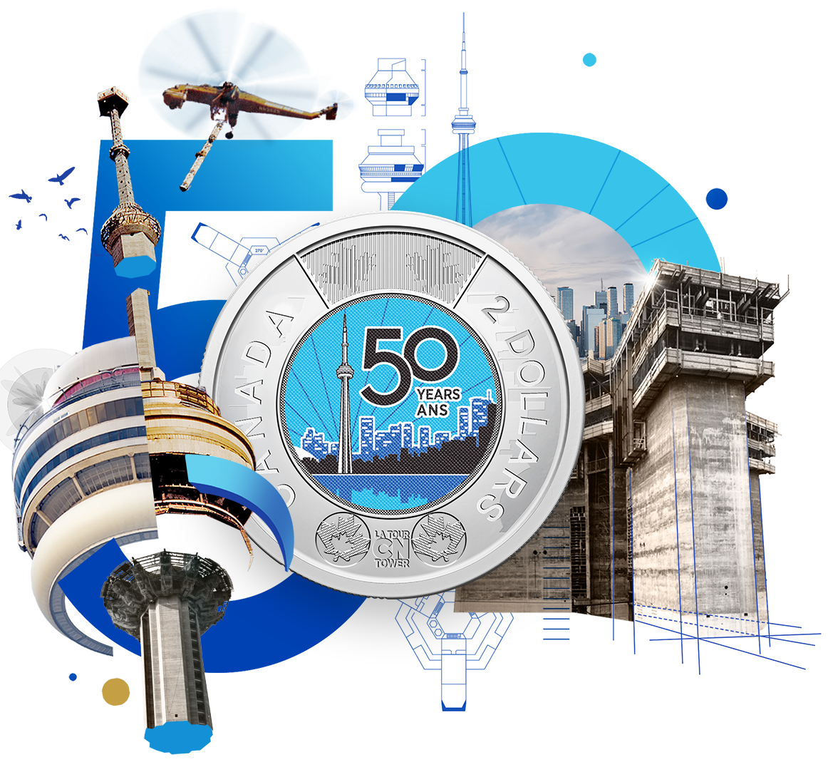 CN Tower Commemorative $2 Circulation Coin