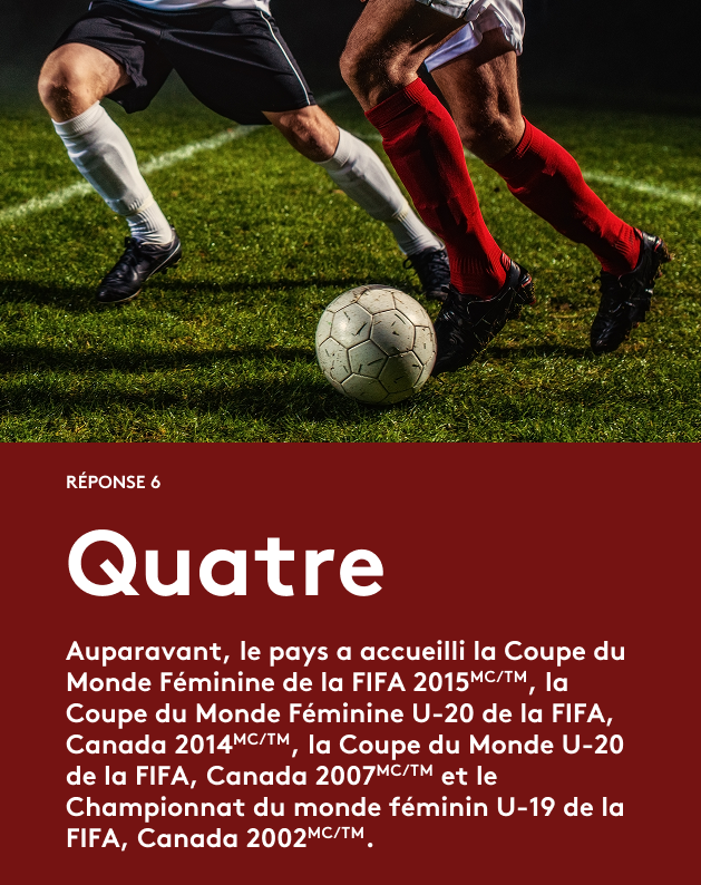 Coupe du Monde de la FIFA 2026ᵀᴹ Réponse 6