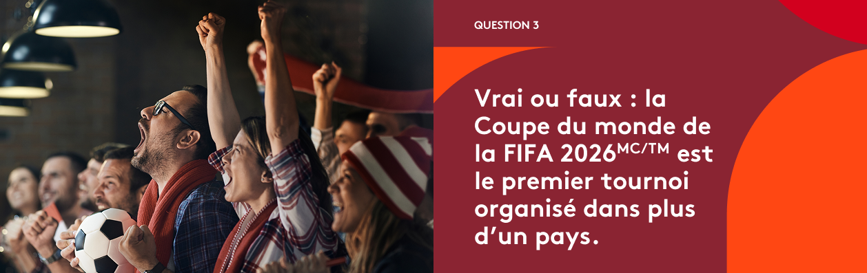Coupe du Monde de la FIFA 2026ᵀᴹ Question 3