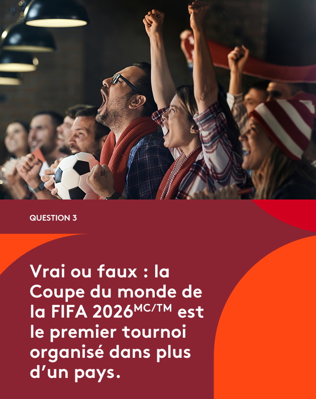 Coupe du Monde de la FIFA 2026ᵀᴹ Question 3