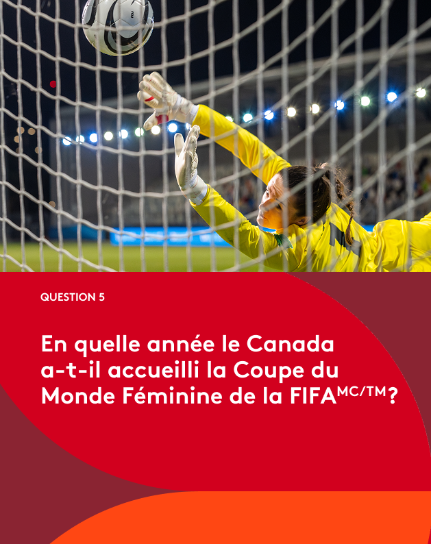 Coupe du Monde de la FIFA 2026ᵀᴹ Question 5