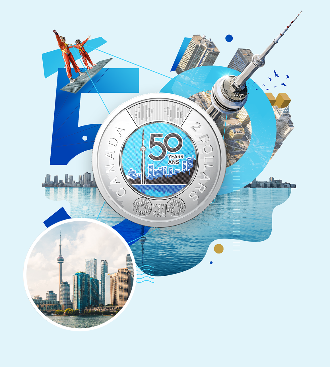 Coin Exchange: 2026 $2 Commemorative Circulation Coin - 50th Anniversary of the CN Tower