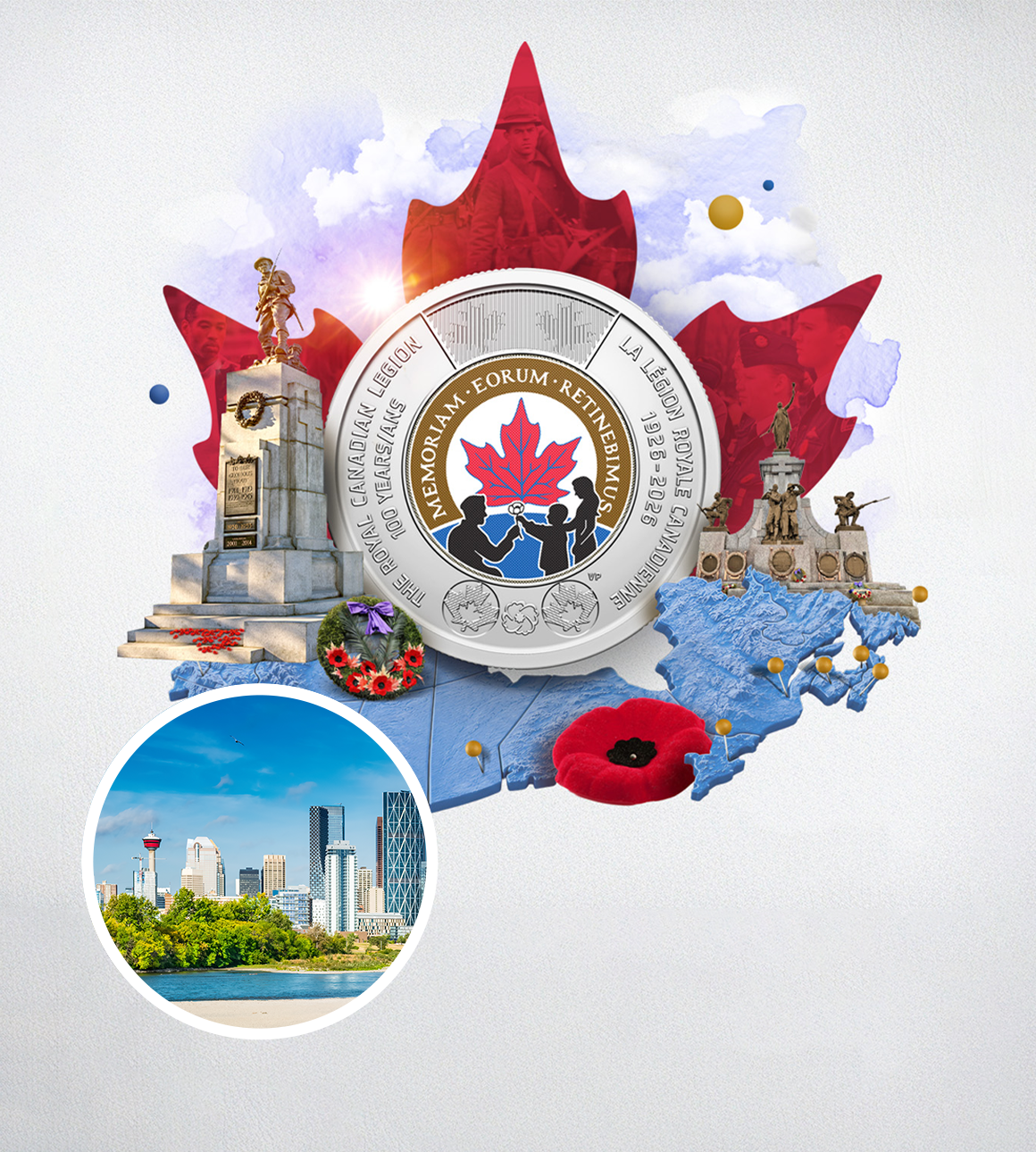 Échange de pièces : pièce de circulation commémorative 2026 – 100ᵉ anniversaire de la Légion royale canadienne