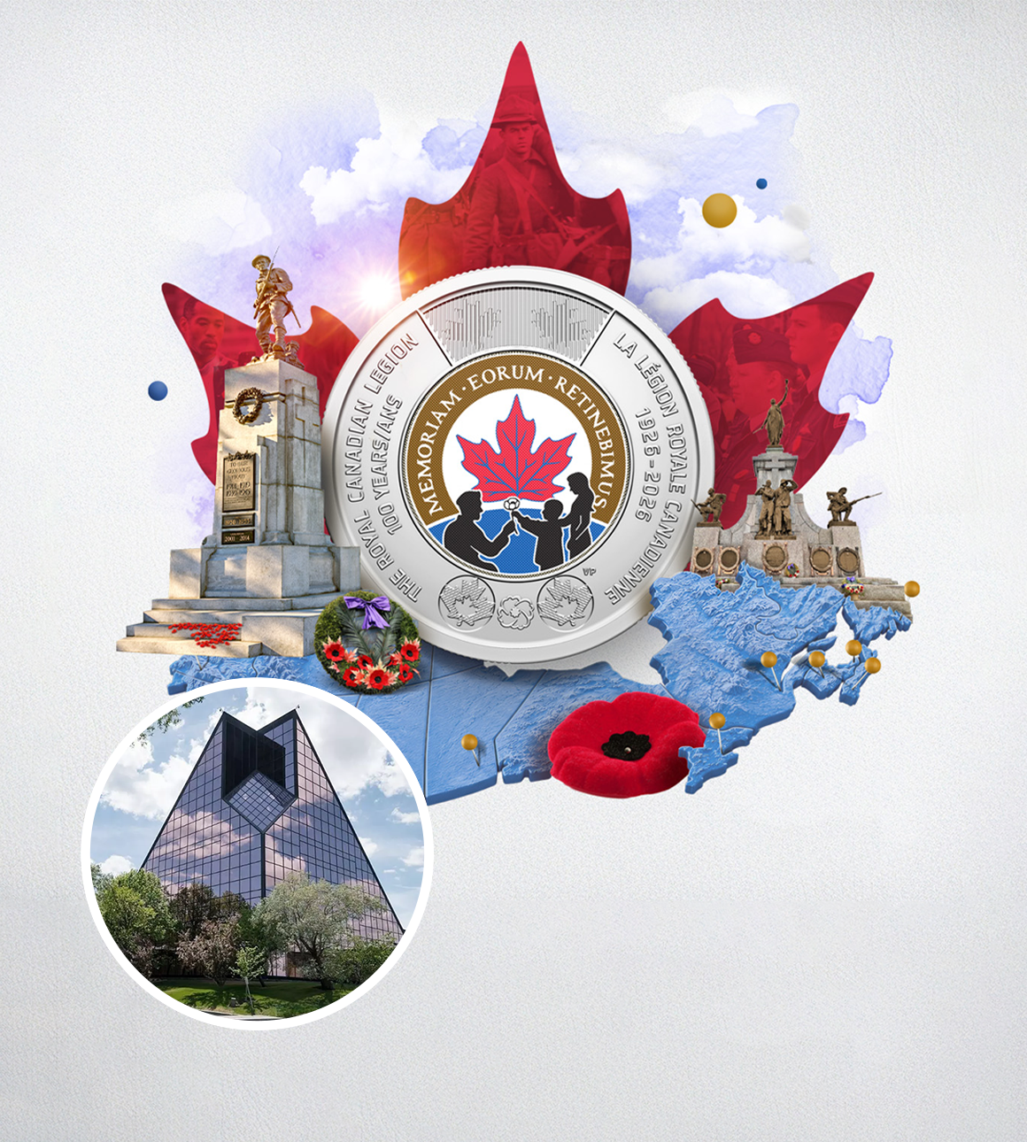 Échange de pièces : pièce de circulation commémorative 2026 – 100ᵉ anniversaire de la Légion royale canadienne