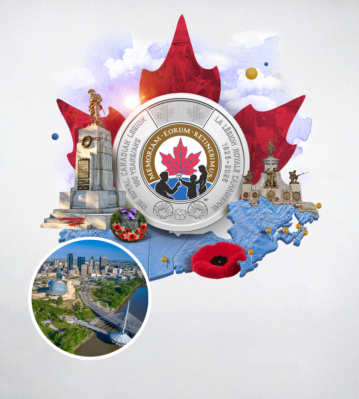 Échange de pièces : pièce de circulation commémorative 2026 – 100ᵉ anniversaire de la Légion royale canadienne