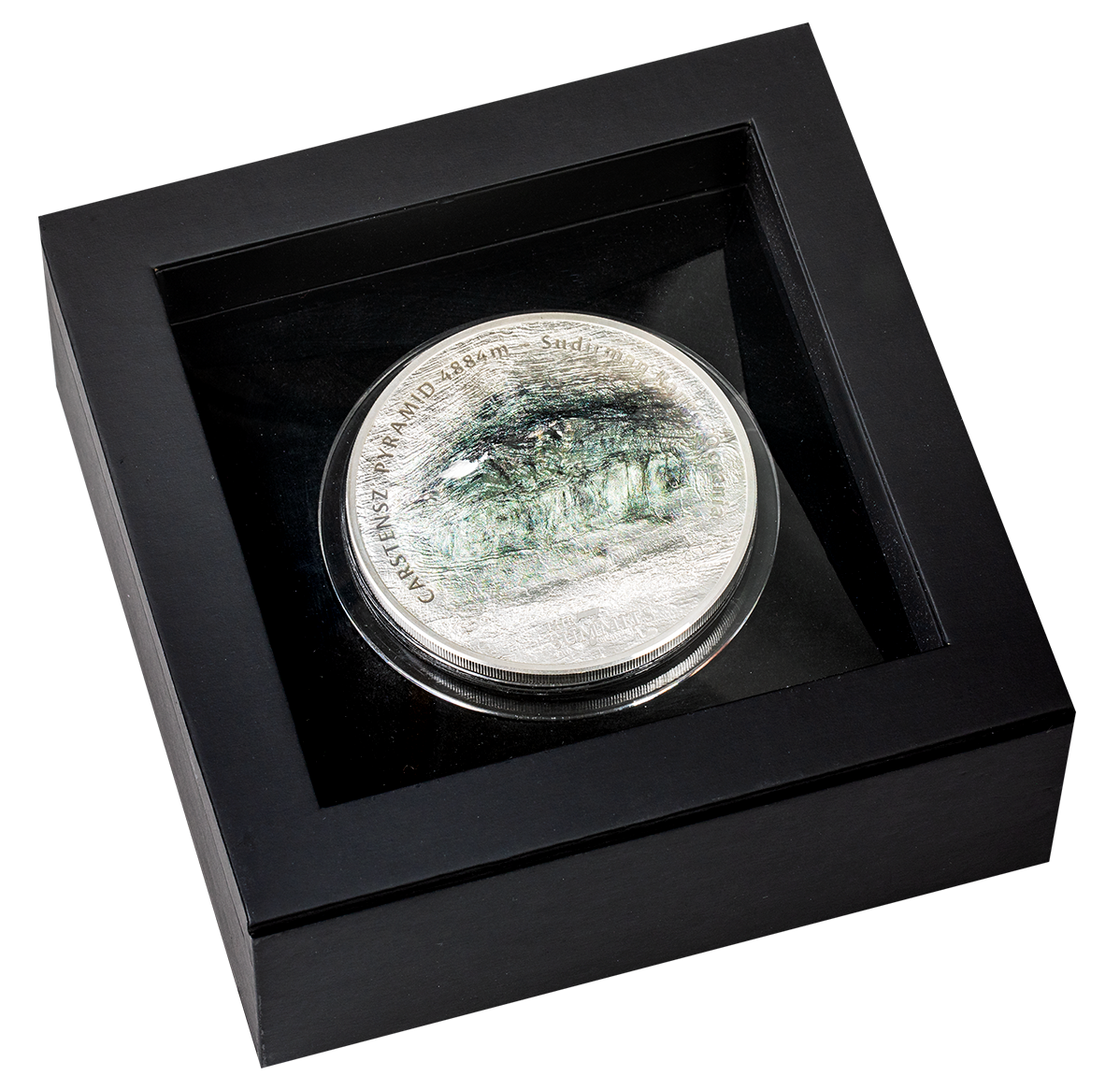 Pièce de 5 oz en argent pur – Les sept sommets : Pyramide Carstensz – Tirage : 777 (2020)