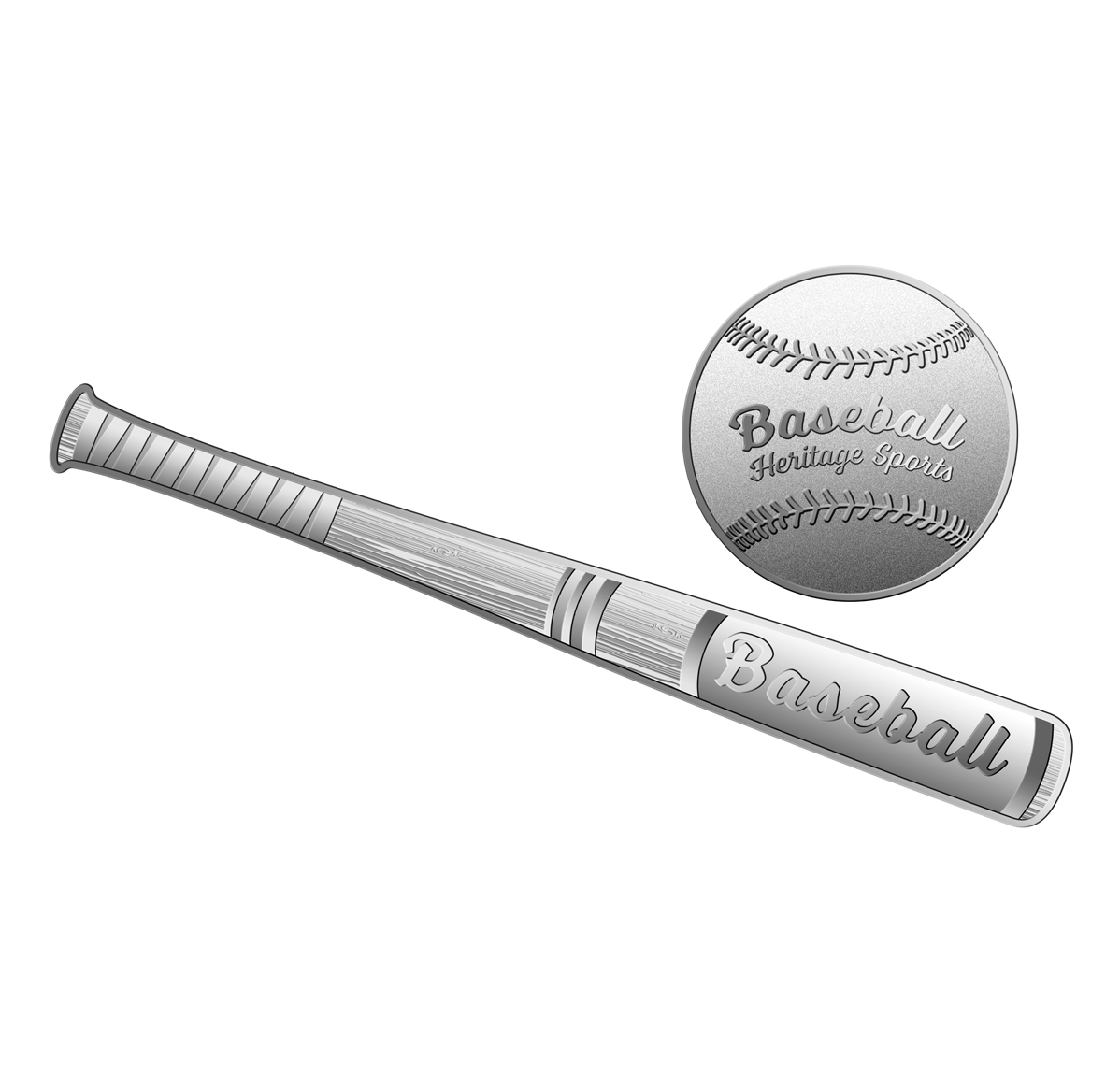 Heritage Sports Series: Baseball - Fine Silver 2-Coin Set