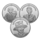 A Tribute to an Extraordinary Life - Fine Silver 3-Coin Set