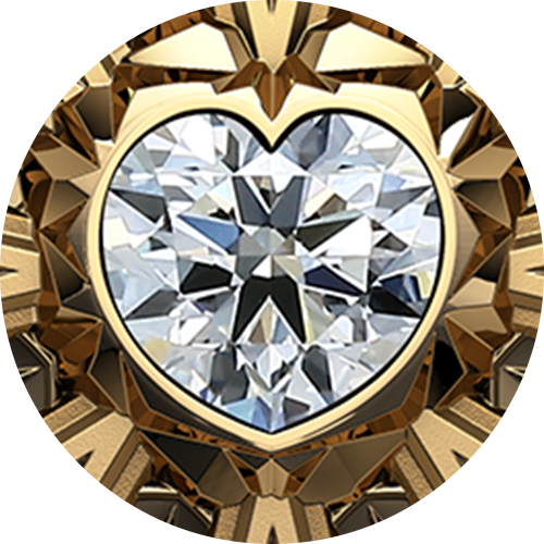 Heart cut diamond