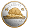 Five-Cent Pure Silver Coin – 1947 Maple Leaf Mark