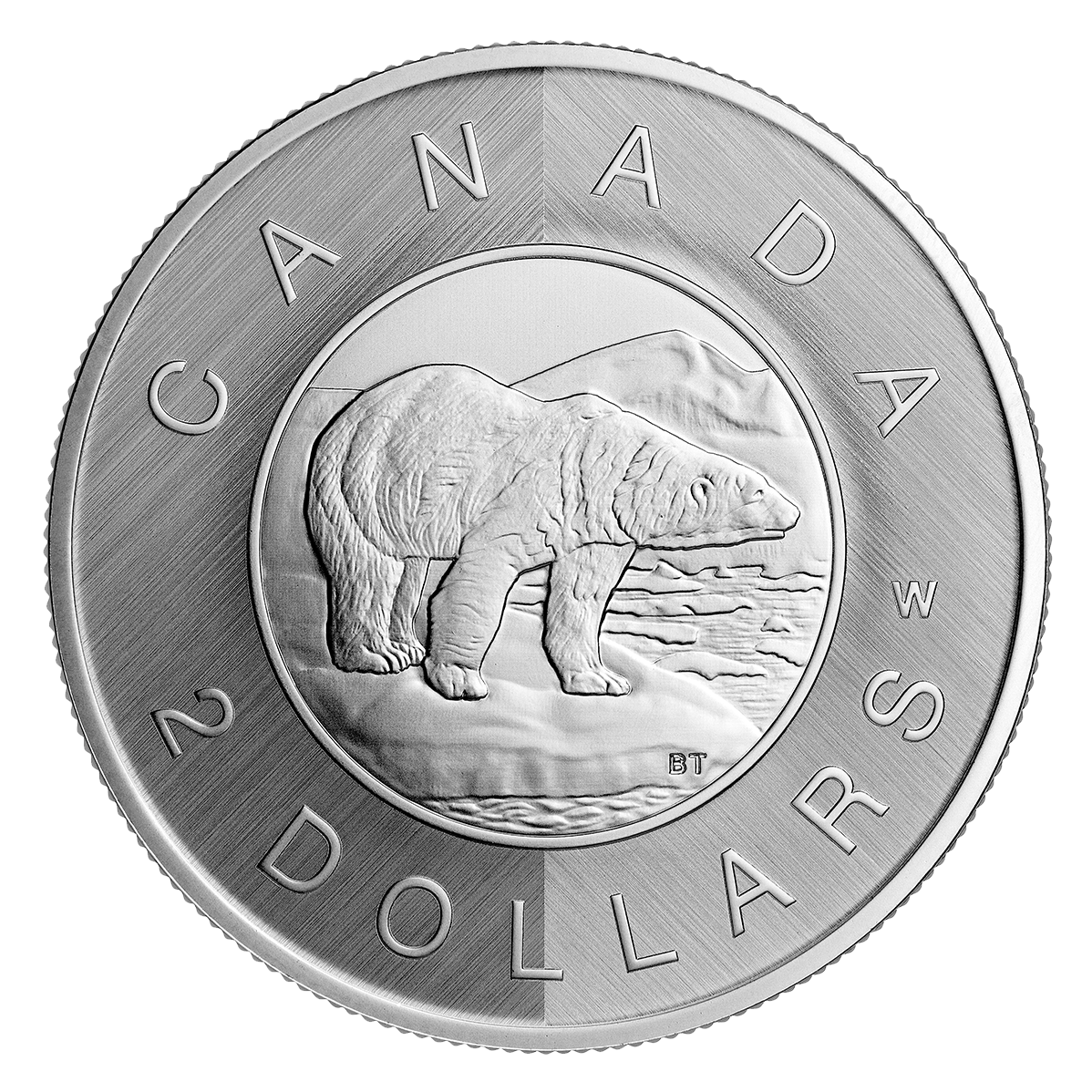 Hommage à la marque d'atelier W : Ours polaire - Pièce de 1 oz en argent fin (2023)