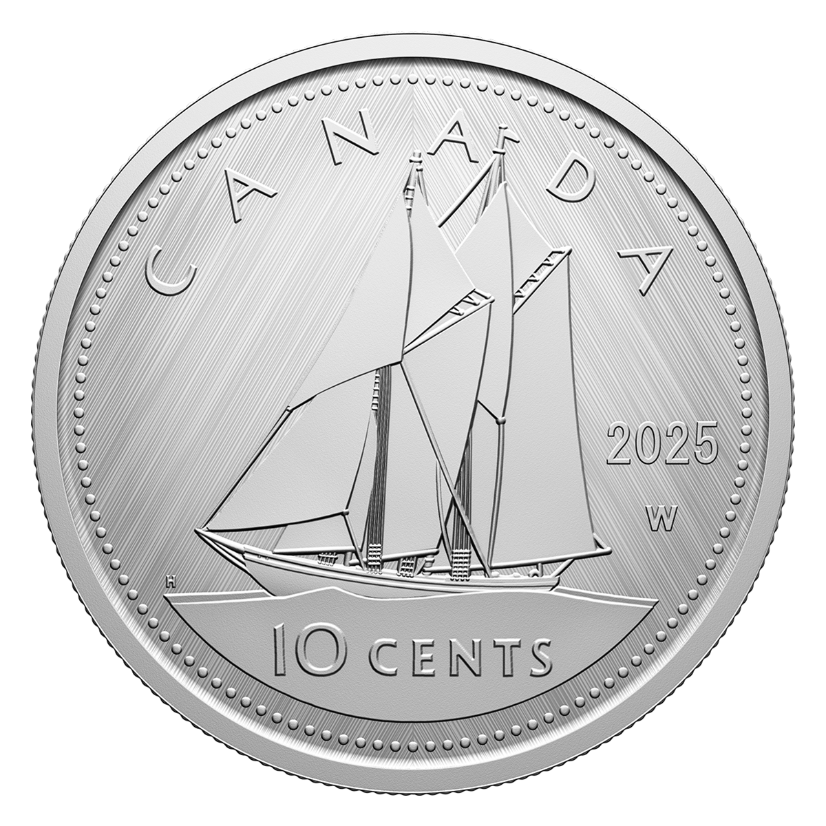 Tribute: W Mint Mark – Bluenose – 1 oz. Fine Silver Coin