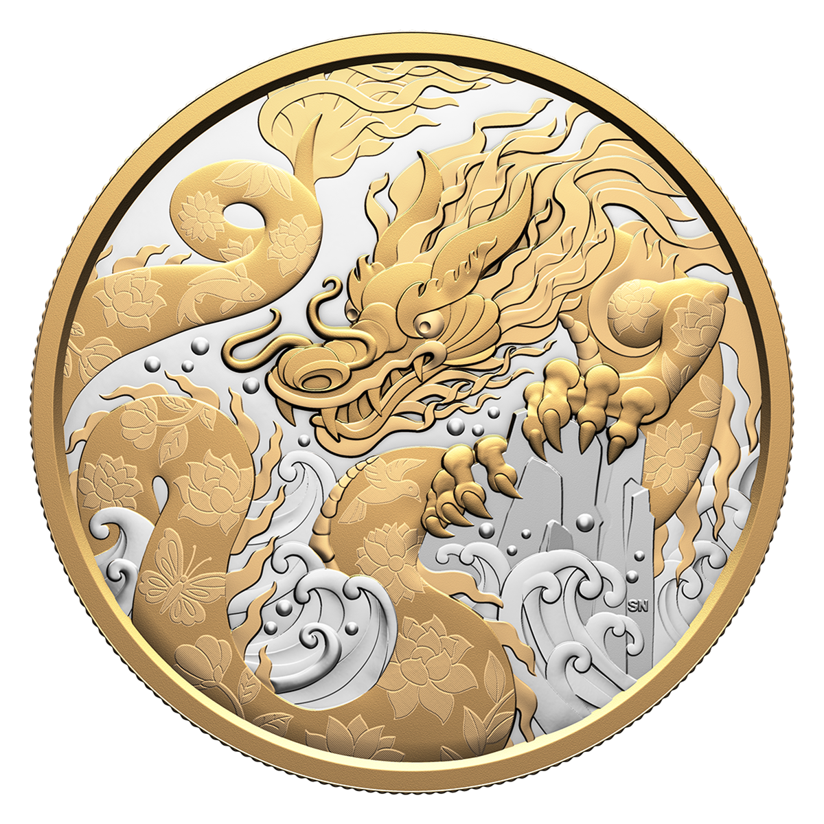 Water Dragon - 5 oz. Fine Silver Coin