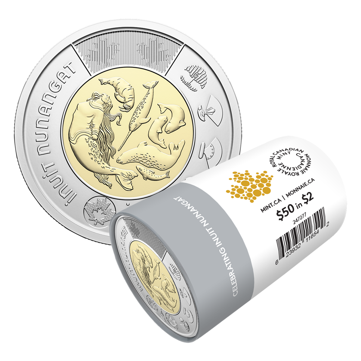 2024 $2 Celebrating Inuit Nunangat Non-colourized Special Wrap Roll