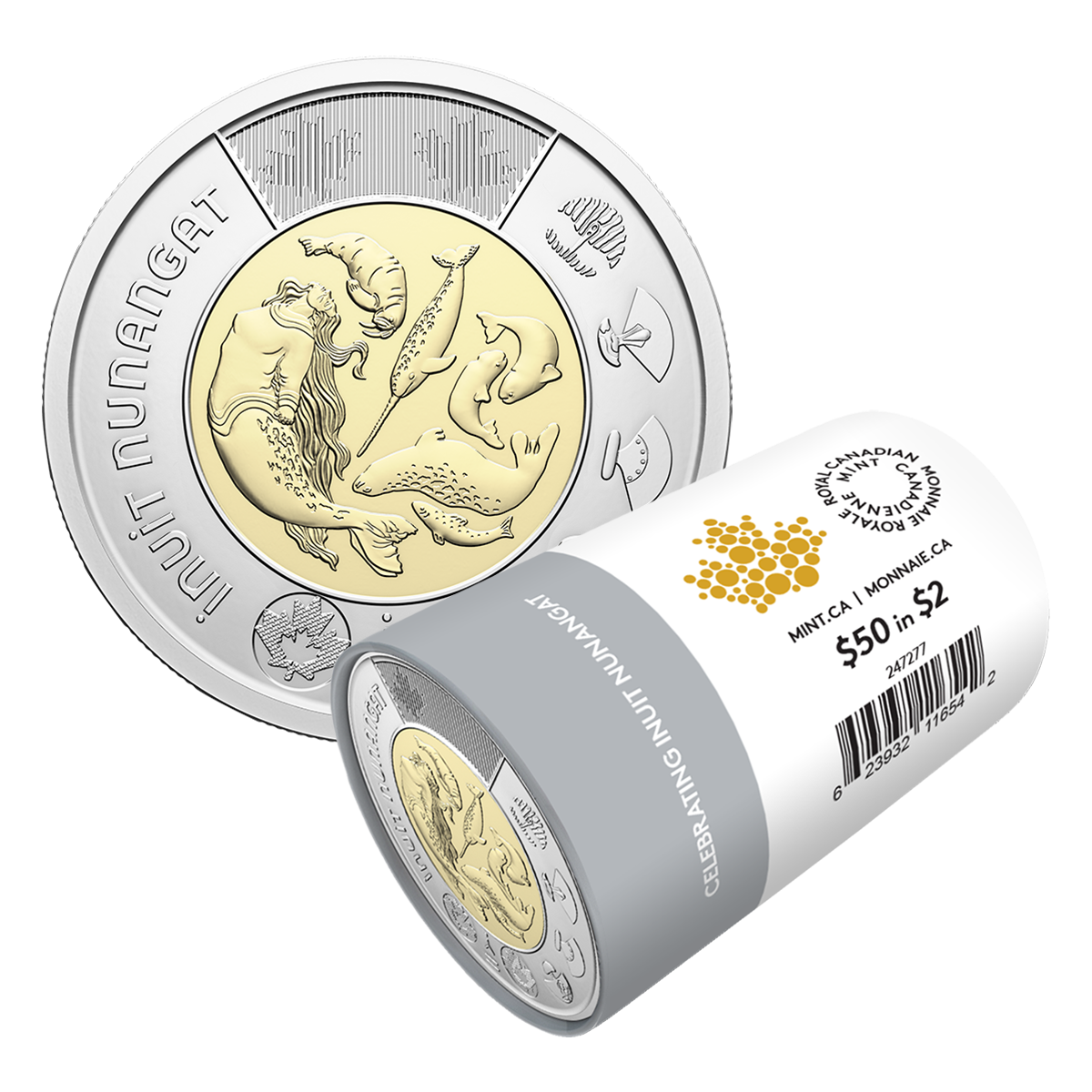 image Rouleau spécial de pièces de 2 $ – Célébrons l’Inuit Nunangat (version non colorée)