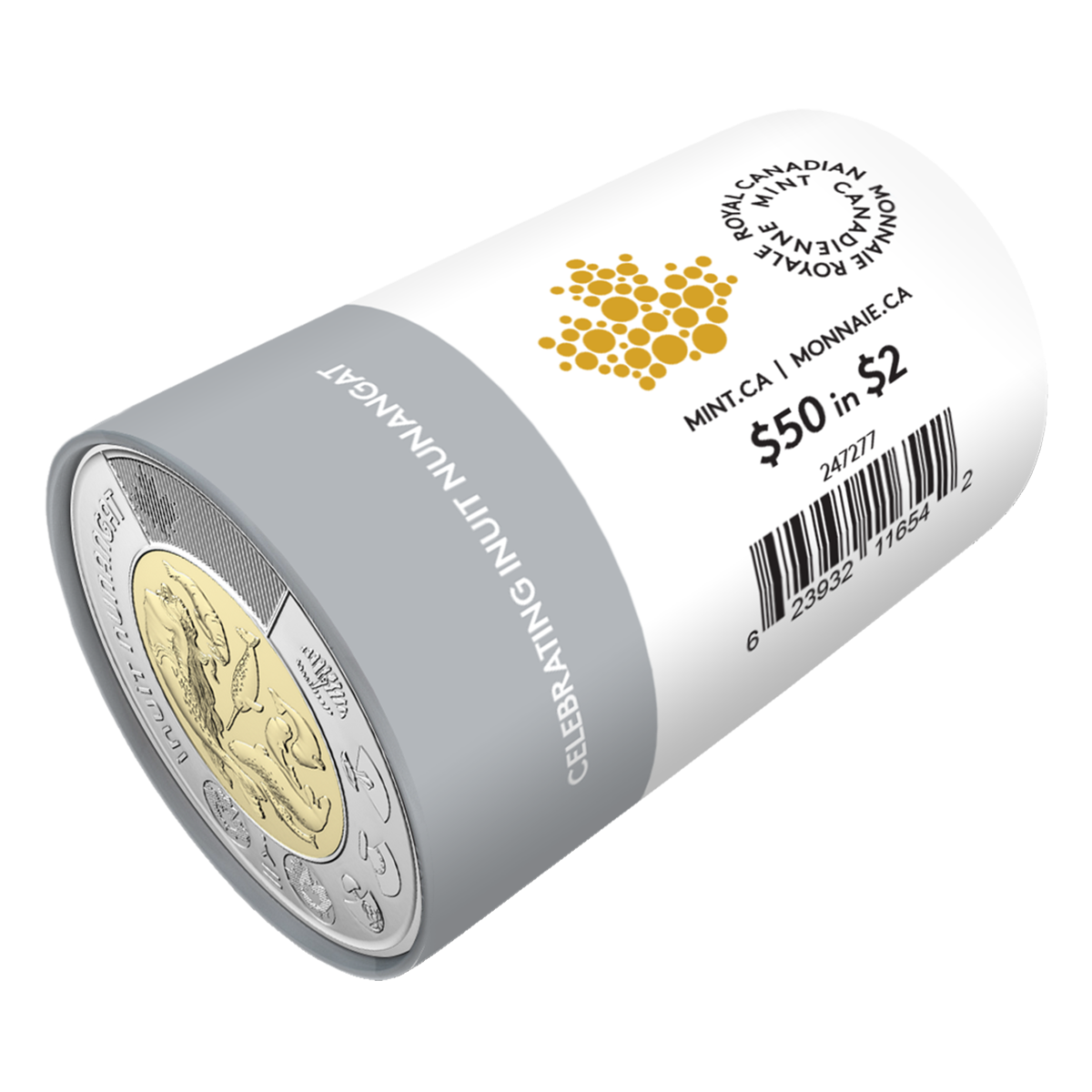 2024 $2 Celebrating Inuit Nunangat Non-colourized Special Wrap Roll