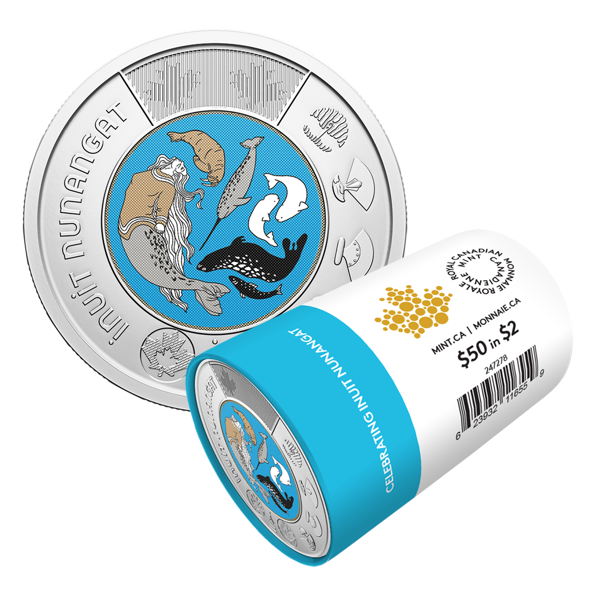 2024 $2 Celebrating Inuit Nunangat Colourized Special Wrap Roll