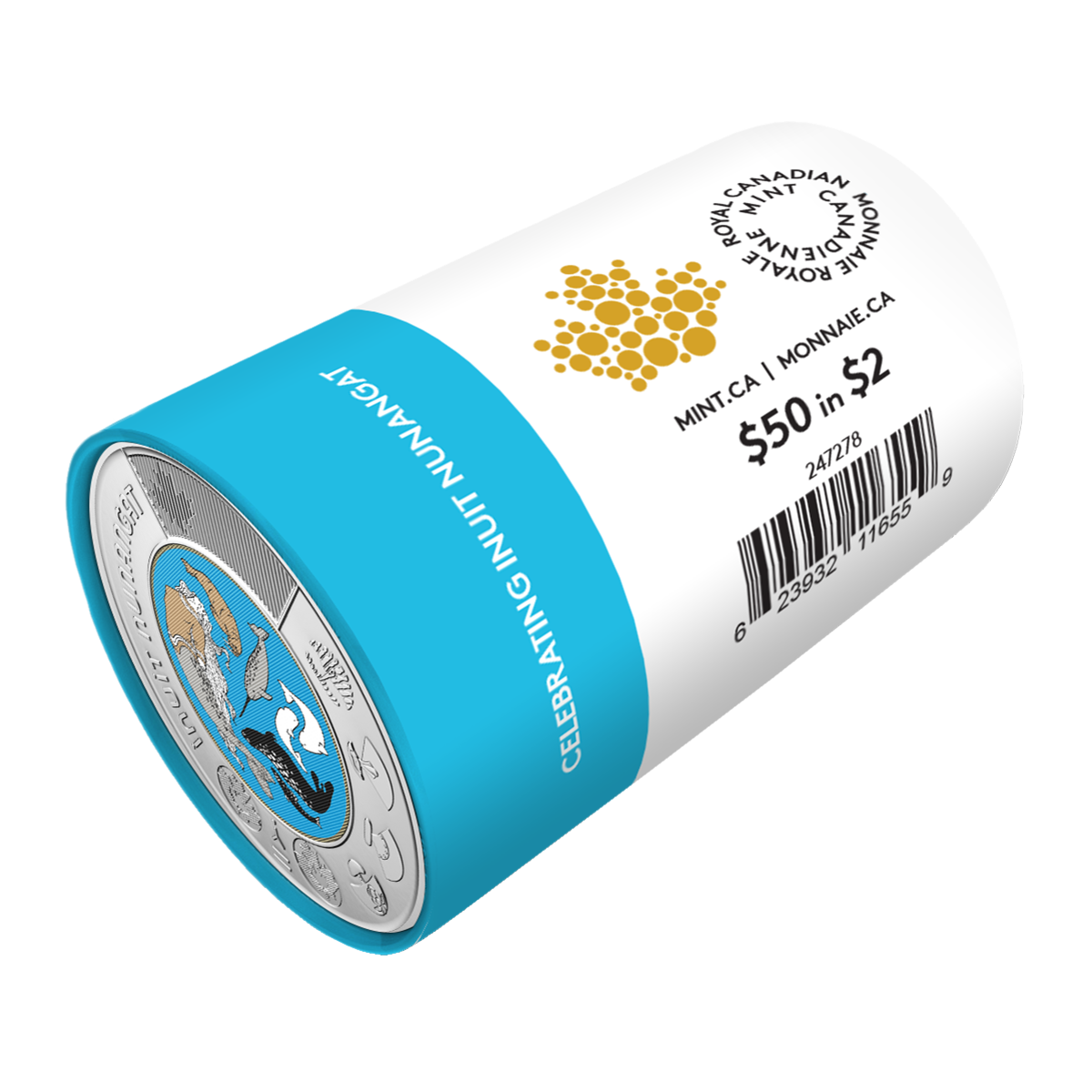 2024 $2 Celebrating Inuit Nunangat Colourized Special Wrap Roll