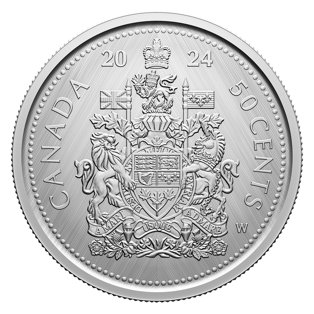 Tribute: W Mint Mark – Coat of Arms - 50-Cent Pure Silver Coin