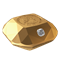 Pièce en forme de diamant en or pur – Diamant De Beers Ideal coussin