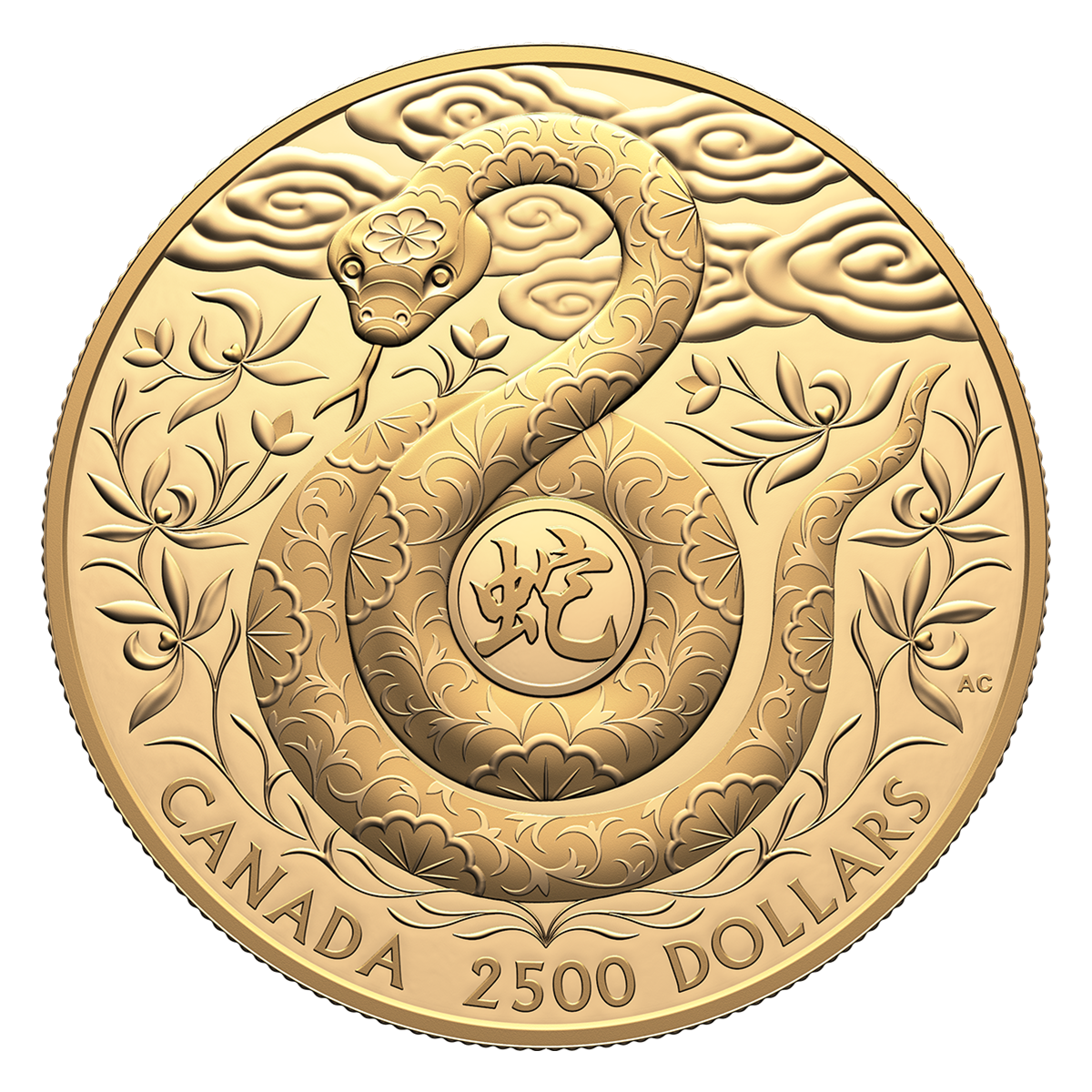 Lunar Year of the Snake - 1 kg Pure Gold Coin