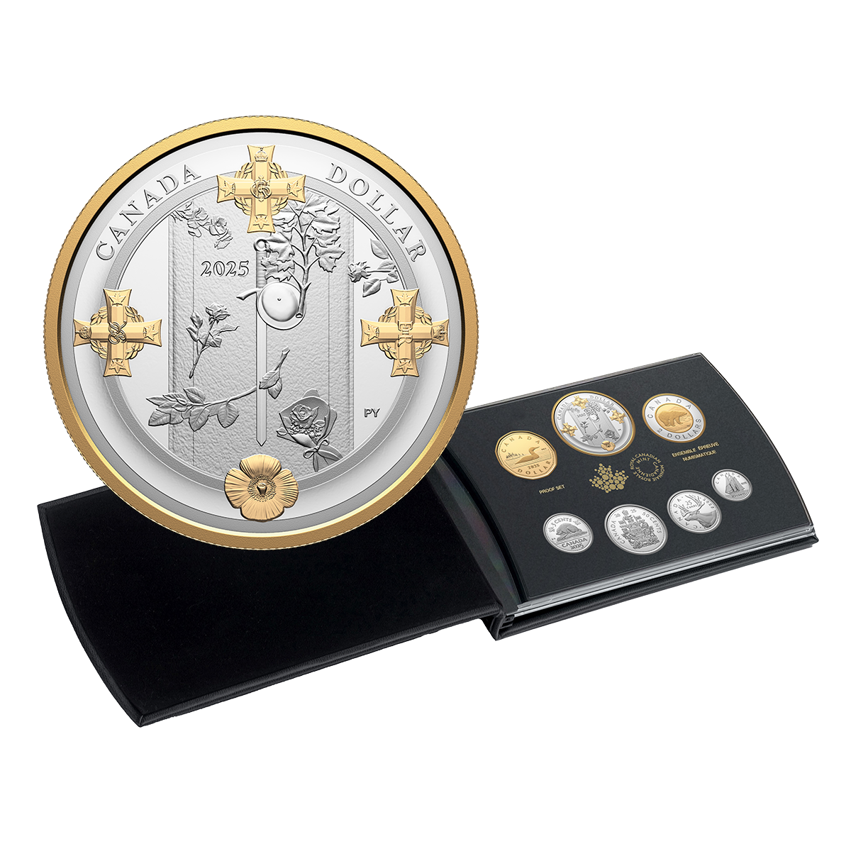 Ensemble épreuve numismatique en argent fin – La Tombe du Soldat inconnu (2000-2025)