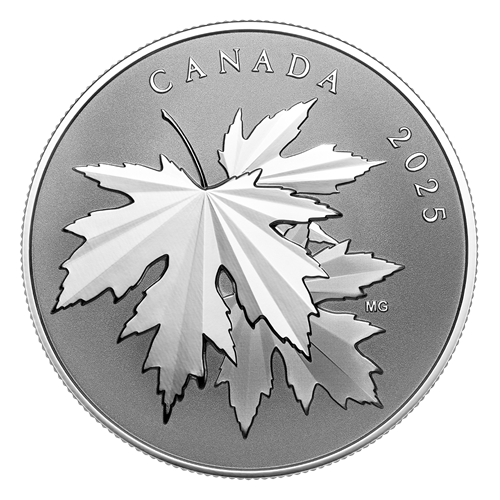 Gleaming Maple Leaves – 1/2 oz. Fine Silver Coin