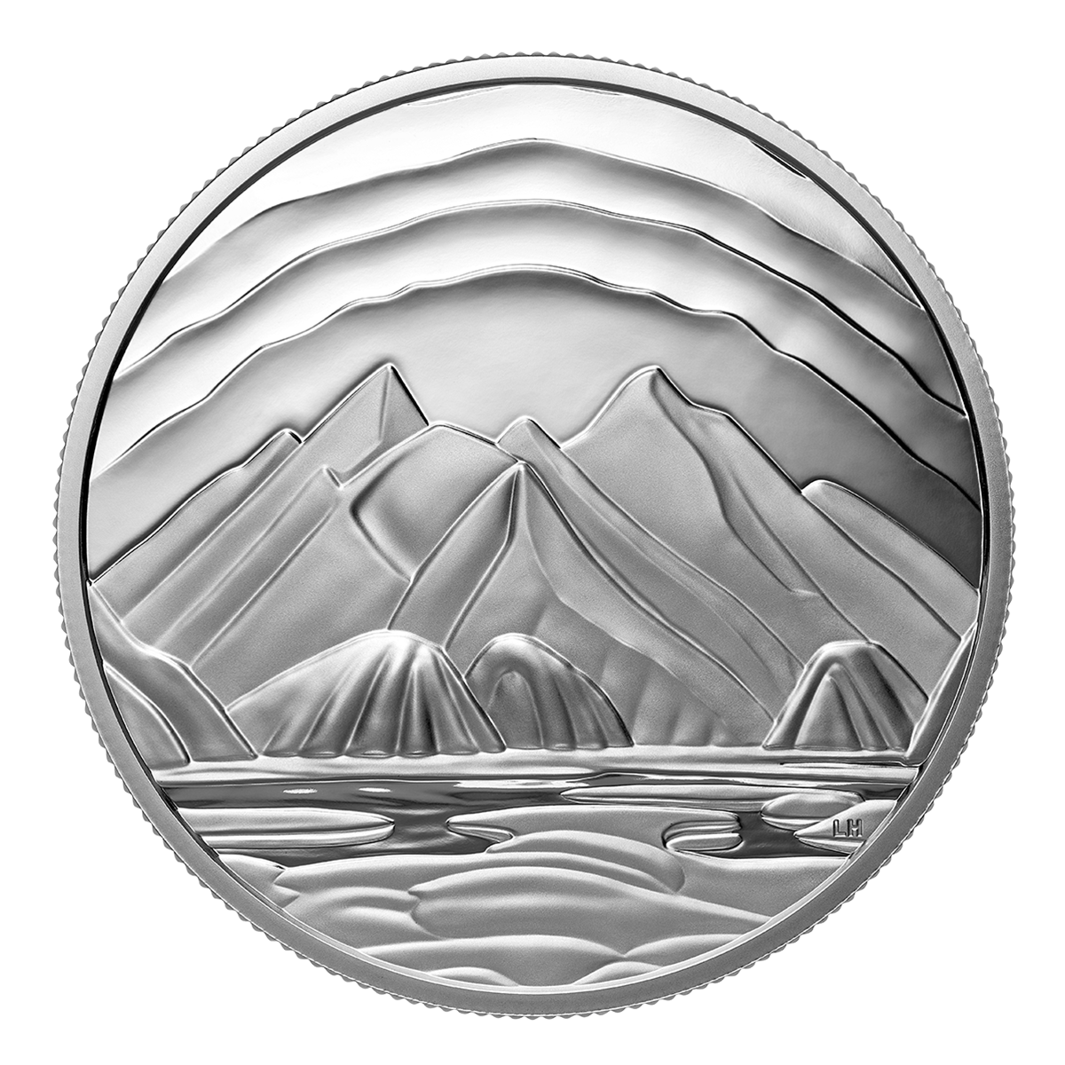 <em>Baffin Island Mountains</em> de Lawren S. Harris - Pièce en argent fin 2025