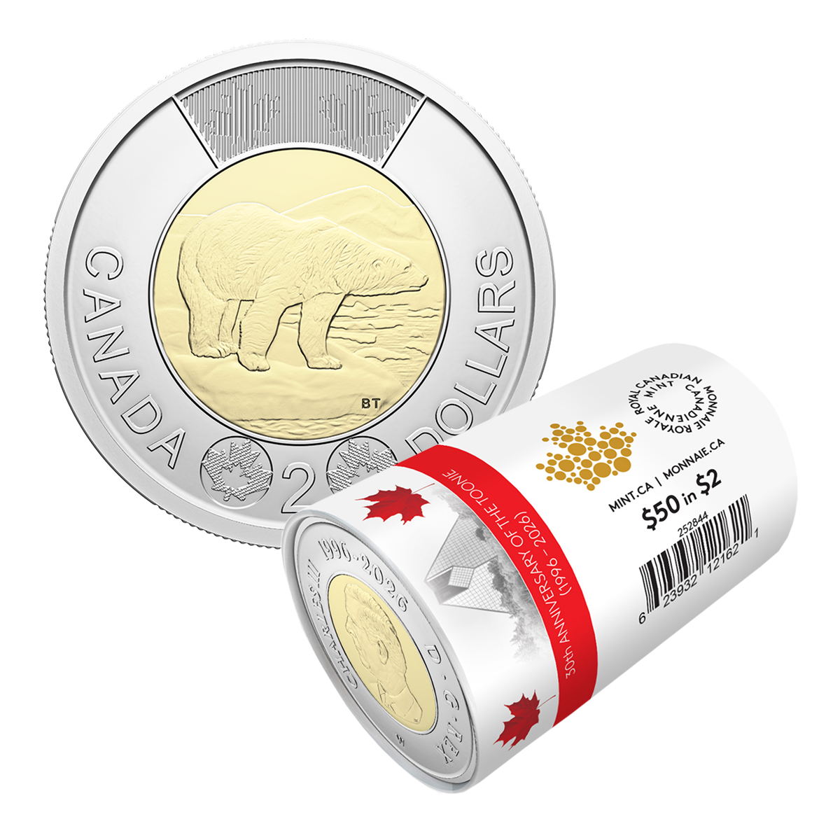 30th Anniversary of the Toonie – Collector’s Edition Non-Circulation $2 Special Wrap Roll