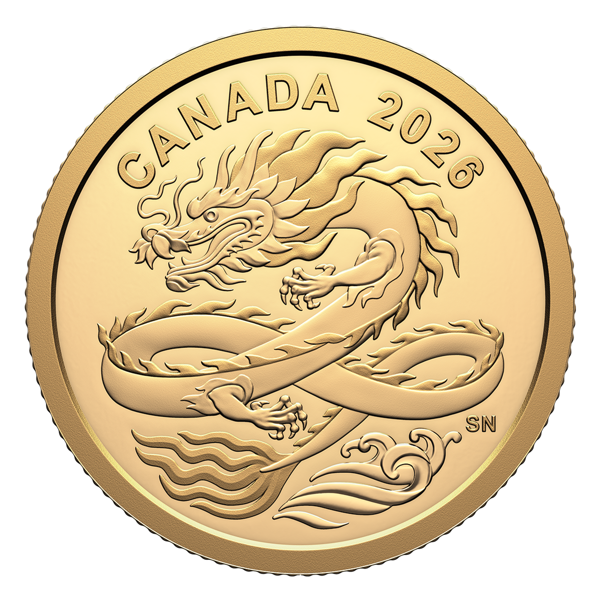 Lucky Dragon – 1/20 oz. Pure Gold Coin