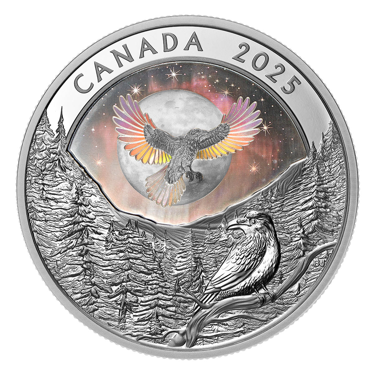 Moon Sky: Raven – 1 oz. Fine Silver Coin