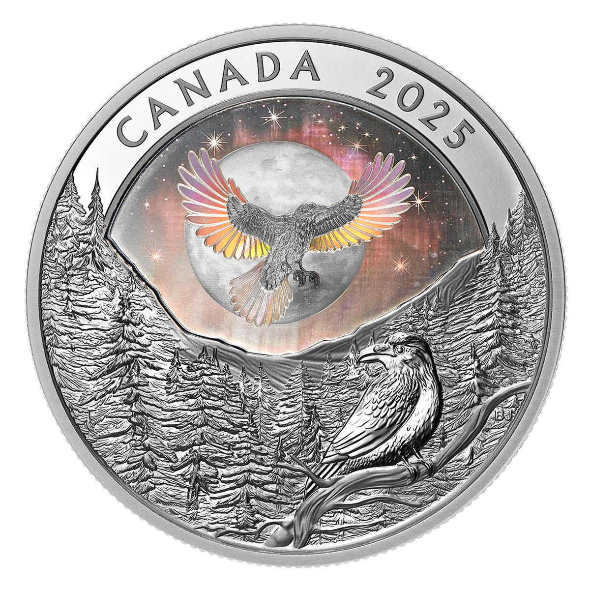 Moon Sky: Raven – 1 oz. Fine Silver Coin