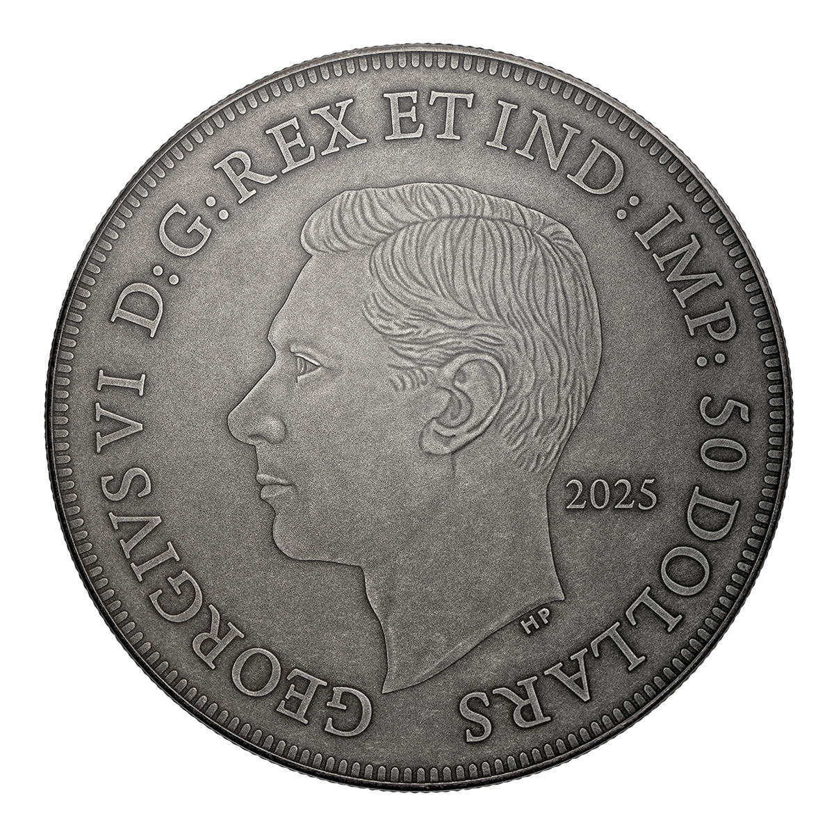 Esquisse originale d’Emanuel Hahn : Visite royale – Pièce de 5 oz en argent fin